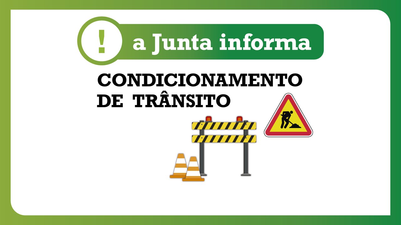 Condicionamento de trânsito na Rua Luís de Camões